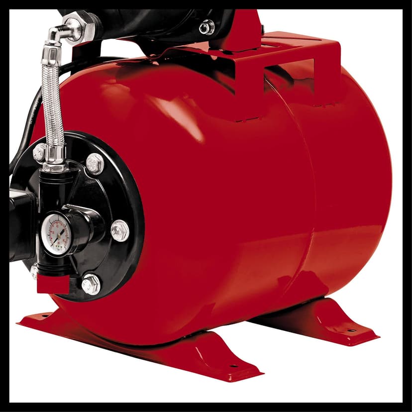 Einhell Groupe de surpression GC-WW 6538 Set (650 W, Hauteur d'aspiration 8 m, Câble d‘alimentation 1,4 m, Interrupteur à pression) Livré avec tuyau d'aspiration 7 m - 7
