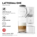 Nespresso De'Longhi Machine à café Lattissima One Blanche, 19 Bars + Kit de Bienvenue, Design Compact, Expresso, Lungo et Recettes Lactées, Arrêt Automatique, EN510.W - 3