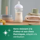 Philips Avent Kit biberons en verre Natural Response pour nouveau-né - 5 biberons, 2 sucettes Ultra Soft 0-6 mois, goupillon, sans BPA (modèle SCD879/11) - 8