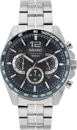Seiko Hommes Analogique Quartz Montre avec Bracelet en Ac…