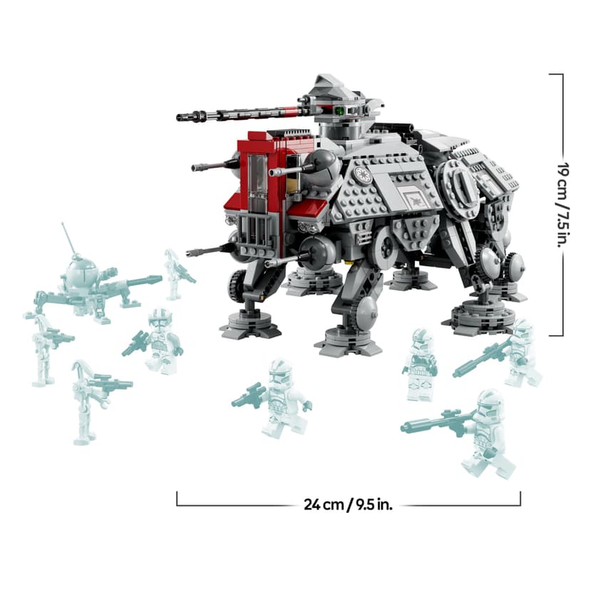 LEGO Star Wars 75337 AT-TE Walker Building Toy with 3 212th Clone Trooper Minifigures, plus Dwarf Spider & Battle Droid Figures - Gift for 9+ Year Old Boys & Revenge of the Sith Fans - 9