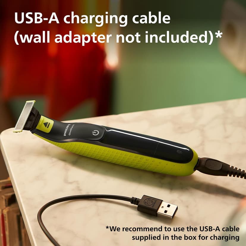 Philips OneBlade 360 Connected Face + Body, Hybrid Electric Beard Trimmer, Shaver and Body Groomer. Incl. 1x 360 Blade, 1x Original Blade (8 Month Supply), 5-in-1 Comb, 1 x Body Kit, Model QP4631/30 - 2