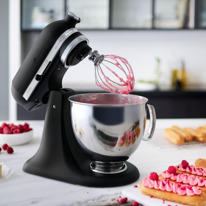 Kitchen Aid Artisan Cast Iron Black 5KSM175PSBBK 4.8 litre Stand Mixer - 5