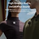 DJI Mic Mini Transmitter (Infinity Black), Wireless Lavalier Microphone, Ultralight, Detail-Rich Audio, OsmoAudio, Noise Cancelling, Clip On Bluetooth Phone Microphone for Camera/iPhone/Android - 3