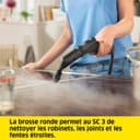 Kärcher SC 3 EasyFix Steam Cleaner, Steam Pressure: Max. 3.5 Bar, Heating Time: 30 s, Power: 1,900 W, Surface Power: 75 m², Tank: 1 L, with Descaling Cartridge, Floor Cleaning Kit and Nozzles, White - 7