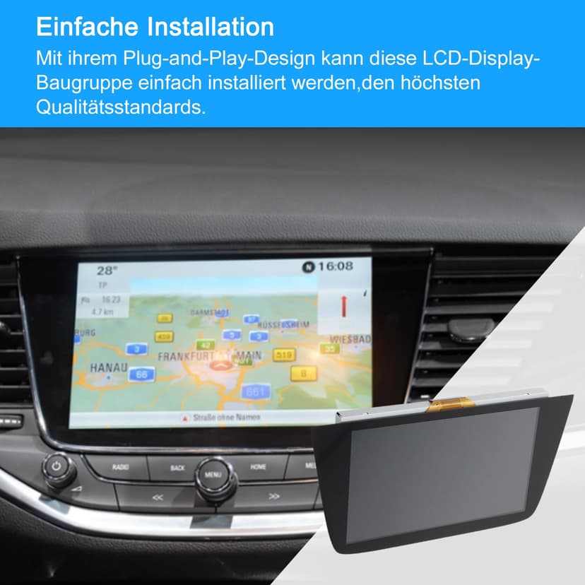 8" Touch Screen LCD Display Assembly For Opel Astra K 2016-2018 LQ080Y5DZ10 - 4