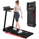 CITYSPORTS Treadmill, folding treadmill 12 km/h, with LED display, APP and 360° tablet holder, compact walking pad for home and office - 1
