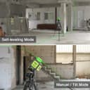 Niveau Laser Vert, Huepar 3x360 avec Batterie Li-ion Rechargeable, Laser Level Auto-nivellement, avec Port de Charge de Type-C et Étui de Transport à Coque Rigide Inclus - B03CG Pro - 5