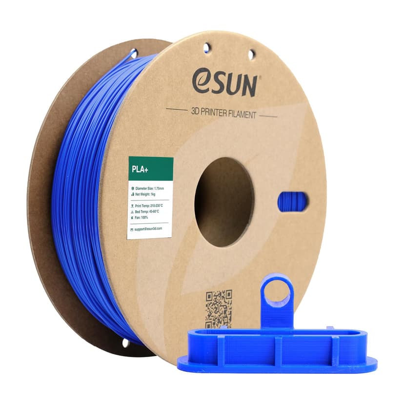 eSUN PLA+ Filament 1.75mm, Enhanced Toughness 3D Printer Filament PLA Plus, Dimensional Accuracy +/- 0.03mm, 1KG Spool (2.2 LBS) 3D Printing Filament for 3D Printers, Blue - 1