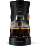 Philips Domestic Appliances Senseo Select Eco CSA240/20 Coffee Pod Machine - Coffee Strength Choice Plus Recycled Plastic Memo Function, 1450 W, 0.9 Litre, 31 x 15.5 x 31 cm, Black/Speckled - 1