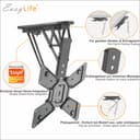 EasyLife Support TV Plafond Motorisé et pivotant, intégration Smart Home, Support VESA Jusqu’à 400x400 pour TV LCD/OLED, Moniteur, écran, Smartboard, 23–55 Pouces, 30 kg – Noir - 2