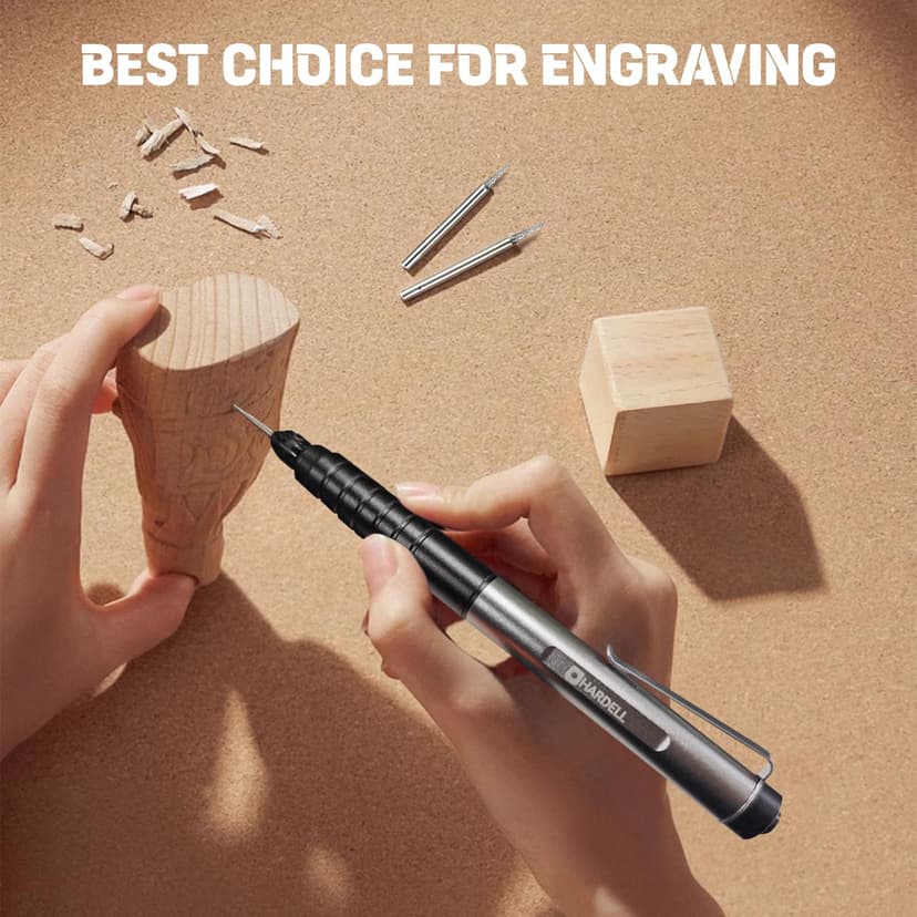 Mini Wireless Engraving Pen USB Rechargeable Rotary Tool for Metal Glass Wood Jewelry Black - 7