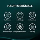 Hisense DHQE800BW2 Sèche-linge, 8 kg, classe D, largeur 60 cm, 16 programmes, séchage automatique, séchage rapide, séchage anti-rides, pompe à chaleur, séchage Ion Refresh, blanc - 3