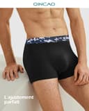 QINCAO Boxers Homme Lot de 6 Coton Pas d'étiquette Qui Gratte sous-vêtement Fitted Trunk Caleçons Ultra Doux Confortale - 2