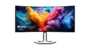 Lenovo Legion Pro 34WD-10 - Écran Gaming de 34" Incurvé avec Eyesafe (WQHD, OLED, 240Hz, 0.03ms, HDMI+DP, Cable DP, AMD FreeSync Premium Pro, Haut-parleurs) Réglage en Inclinaison - Noir-Blanc - 9
