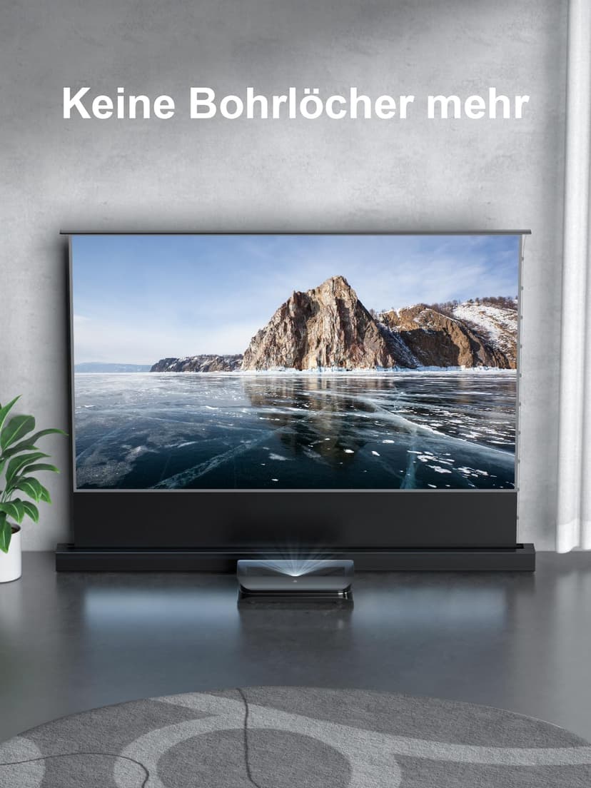 Écran de projection motorisé AWOL VISION 120" ALR Floor Rising pour projecteur à ultra courte focale, écran sur pied pour home cinéma, Ultra HD 4K/8K, rejet de lumière ambiante à 95% 3D actif-ALR-F220 - 7