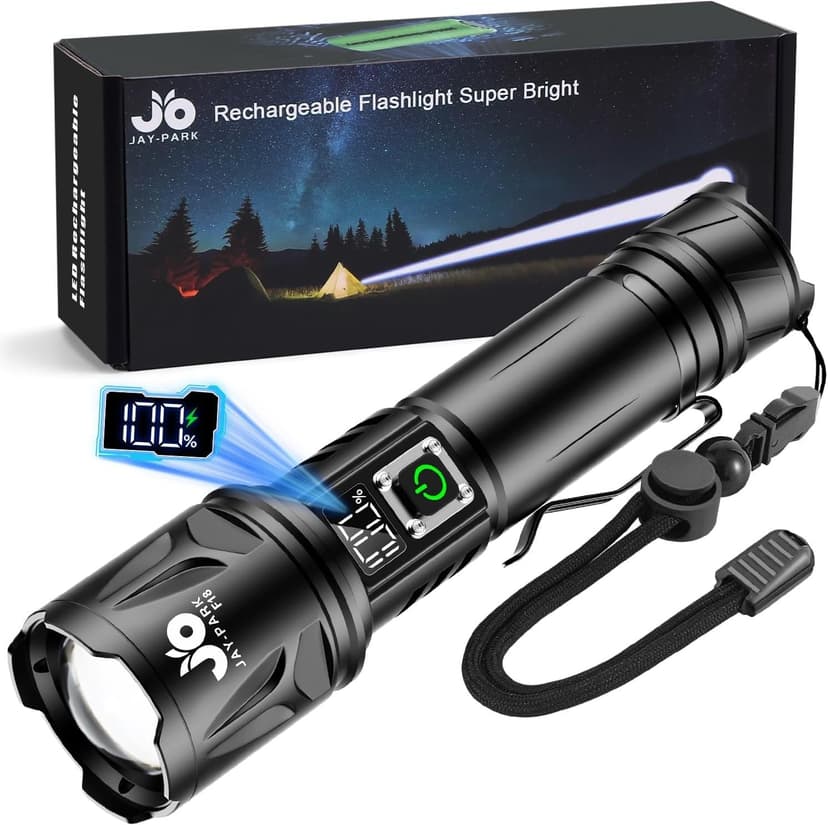 JAY-PARK Lampe Torche LED Ultra Puissante 1000000 Lumens,… - 1