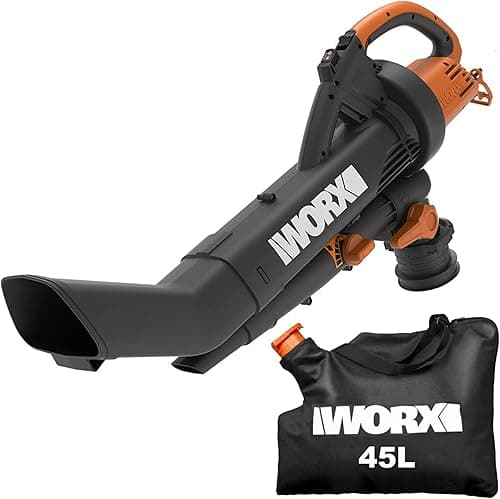 WORX Souffleur Aspirateur Broyeur 3000W WG505E, Outil 3 e…