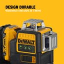 DEWALT - Laser en croix vert XR 12V 3x360°, avec 1x batterie 2Ah, DCE089D1G-QW - 7