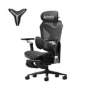 AutoFull G7 Ergonomic Office Chair, 3-Zone Dynamic Lumbar Support, 360° Armrests, CloudTech Mesh, 140° Recline, Footrest, Detachable Back Armor, Desk Chair for Office & Gaming, Black - 1