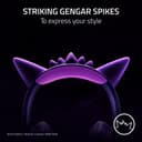 Razer Kraken Kitty V2 - Gengar Pokémon Edition - USB Headset - Gengar Spikes - Stream Reactive Lighting - HyperClear Cardioid Mic - TriForce 40mm Drivers - 7.1 Surround Sound | Violet - 2