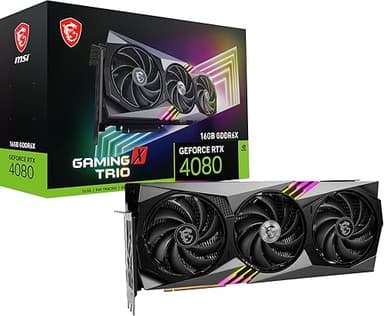MSI GeForce RTX 4080 16GB GAMING X TRIO Gaming Graphics C…