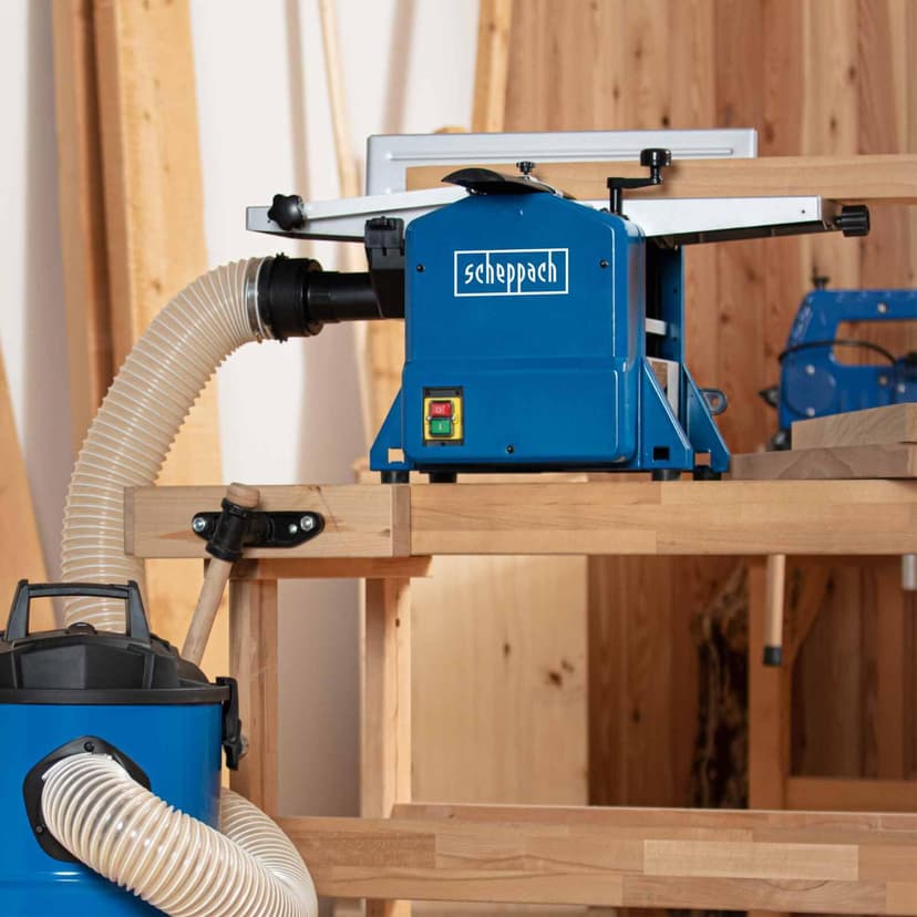 Scheppach HMS850 Planer Thicknesser | 1250W 8000 RPM | 204mm Width | 120mm Height | Hand Crank Height Adjustment - 8