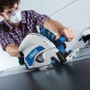 Scheppach Scie plongeante PL75 | Rail de guidage de 1400mm | Puissance 1600W | Profondeur de coupe 75mm | Lame de 160mm 36D | Inclinable avec protection contre le basculement jusqu'à 45° - 8