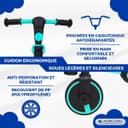 Mobiclinic®, 5-in-1 Tricycle, Balance bike, Chase, Evolutive, Ages 1-5, Adjustable Handlebar and Seat, Ultralight, Toddler bike, Easy Assembly, Puncture-Proof Wheels, Up to 25 kg, Bottle Holder (Blue) - 5