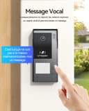TMEZON 2 Fils Visiophone Connecté Interphone Vidéo Filaire, IP 7’’ Moniteur Ecran Tactile, 1080P Sonnette de Caméra Vision Nocturne, APP Déverrouillage à Distance, Badges RFID, Detection Humaine, M790 - 6