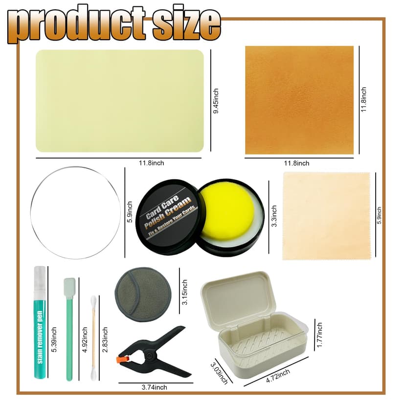 289Pcs Card Cleaning Kit Card Restoration Kit Suitable for Cleaning and Maintaining All Types of Collectible Cards - 2