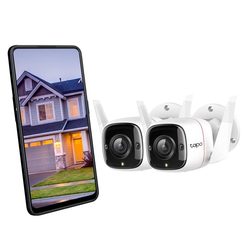 Tapo C310P2 – Indoor Outdoor WiFi Surveillance Camera, 3MP Resolution, IP66 with Night Vision, Motion Detection and Instant Alarm, Control with iOS, Android, Compatible with Alexa - 1