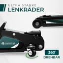 Hydraulische autokrik 2,5T - TÜV gecertificeerd - 85-380mm hefhoogte - incl. 2 rubberen pads - manoeuvreerkrik perfect voor de thuiswerkplaats - 6