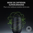 Razer Seiren V3 Mini - Micrófono USB ultracompacto (micrófono de condensador de 14mm, patrón de captación supercardioide, sensor Tap-to-Mute con indicador LED, amortiguador incorporado) Nero - 3