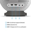 BenQ GV50 1080p Laser Portable Ceiling Projector with Tripod Base | Rotating Angle Projection | 500 Lumen | 18W Bass Bluetooth Speaker | Google TV with Netflix | Chromecast & AirPlay | Autofocus - 9