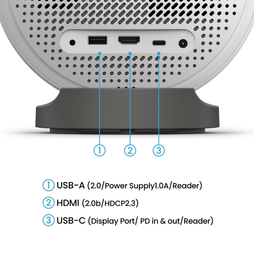 BenQ GV50 1080p Laser Portable Ceiling Projector with Tripod Base | Rotating Angle Projection | 500 Lumen | 18W Bass Bluetooth Speaker | Google TV with Netflix | Chromecast & AirPlay | Autofocus - 9