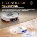 Shark PowerDetect 2-in-1 Robot Vacuum Cleaner and Mop, NeverTouch Pro 60 Days Self Legend, Additional and Cleaning Robot with 3D & LiDAR Navigation, NeverStuck, Wi-Fi/App/Alexa, White AV2810ZEEUWH - 3