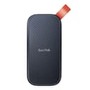 SANDISK Portable SSD 1TB (Read speeds up to 800 MB/s, USB 3.2 Gen 2, USB-C, NVMe Solid State Performance, Updated firmware, fastening loop made of durable rubber) Black - 1
