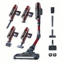 Rowenta X-Pert 6.60 Smart Aspirateur Balai sans fil, Tube Flex, Idéal pour les Poils D'animaux, Léger, Puissance 100W, Autonomie 45min, LED RH6471WO, Noir/Rouge - 1