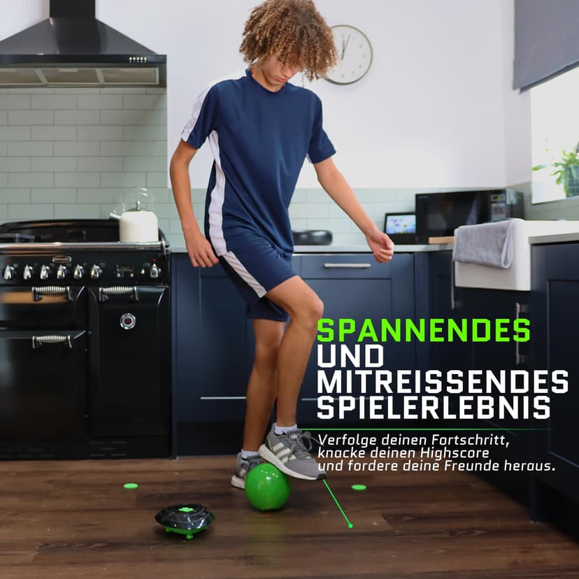 Strikesphere, Soccer Bot Indoor Football Trainer, Football Gifts for Boys & Girls, One Size, Black - 5
