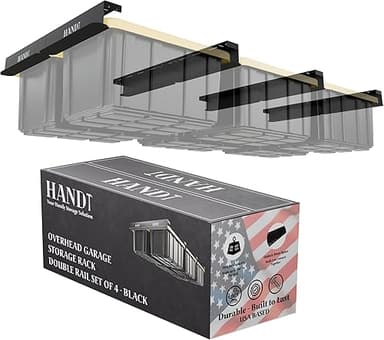 HANDT Overhead Garage Storage Rack, Connectable Heavy Dut…