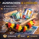 XXL Fan Starter Set World Cup 2026 – Original Panini Sticker Album, Extra 1x Match Schedule & Germany Flower Garland (50 Bags / 350 Sticker Set) Own Label Bundle - 5