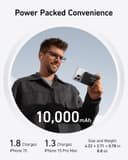 Anker MagGo Batterie Externe Magsafe 10000mAh 15W Qi2 Magnetic, Compatible with Magsafe iPhone 17 16 15 14 Air Plus Pro Max USB C Fast Charge Portable Charger (USB-C Cable Included) - 4