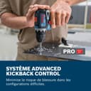 Bosch Professional perceuse-visseuse 12V sans-fil GSR 12V-32 (Advanced KickBack Control, moteur sans charbons, avec batterie 2,0 Ah, GAL 12V-20, accessoires, calage P&C, sac à outil) - 3