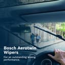Bosch Wiper Blade Aerotwin A555S, Length: 600mm/400mm – Set of Front Wiper Blades - Only for Left-Hand Drive (EU) - 2