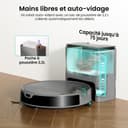 Lefant M350 Robot Aspirateur Laveur avec Station, 3 en 1, 6000Pa, Vidange Automatique, Zones Virtuelles, Navigation Laser avec Cartographie, Idéal pour Les Sols,Tapis Poils d'animaux, WiFi/Alexa/App - 6