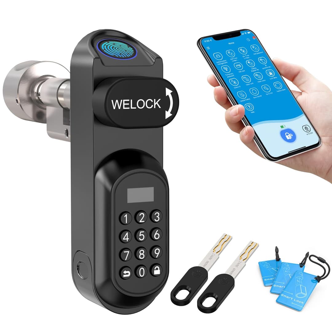 WELOCK U81 Smart Lock,Serrure Connectée,Serrure Empreinte…