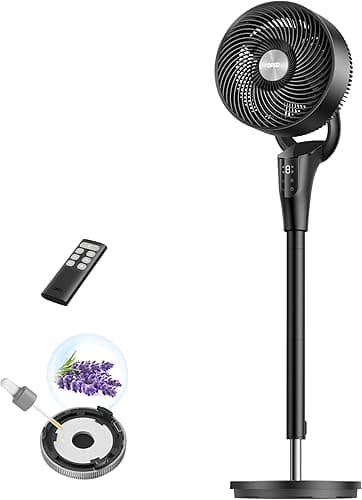 Dreo 20 dB Silent Standing Fan for Bedroom, 42" Pedestal …