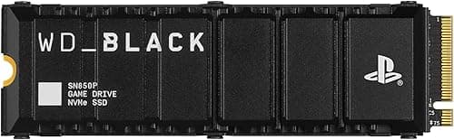 WD_BLACK SN850P 8 To PS5 SSD, Officiel pour PlayStation 5, Lecture jusqu'à 7200 Mo/s, Dissipateur Thermique Inclus