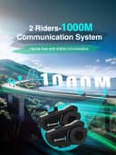 Moman H2 Pro Casque d'interphone de Moto en Fibre de Carbone Système de Communication sans Fil 5.1 Radio FM 1000 m Étanche IP65 - 3